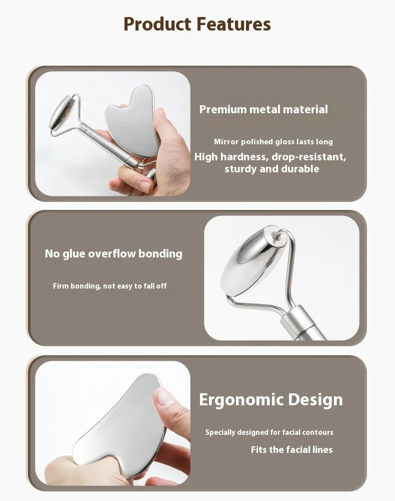 Steel Roller & Gua Sha Tool (Sculpt)